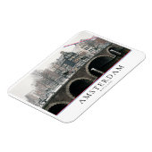 Kanal in Amsterdam im Winter Magnet (Linke Seite)