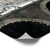 Kanal in Amsterdam im Winter Poster (Ecke)