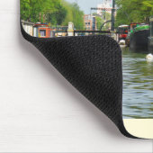 Kanal in Amsterdam Mousepad (Ecke)