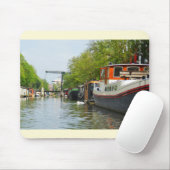 Kanal in Amsterdam Mousepad (Mit Mouse)