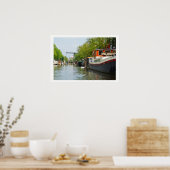 Kanal in Amsterdam Poster (Küche)