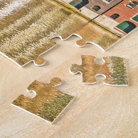 Kanal in Amsterdam Puzzle (Seite)