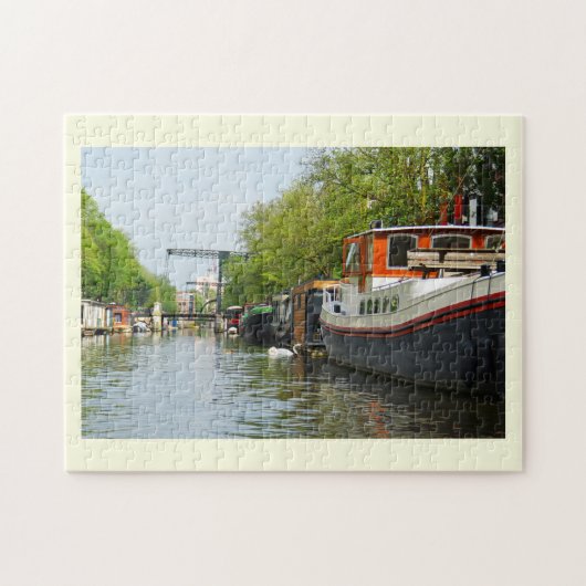 Kanal in Amsterdam Puzzle (Horizontal)