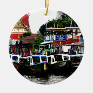 Kanal in Bangkok Thailand Keramik Ornament