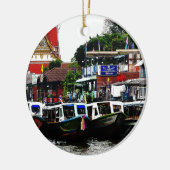 Kanal in Bangkok Thailand Keramik Ornament (Links)