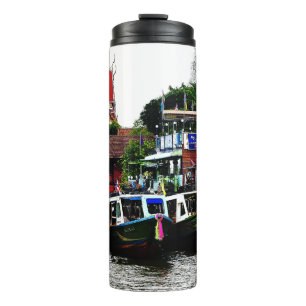 Kanal in Bangkok Thailand Thermosbecher