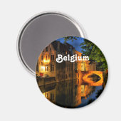 Kanal in Belgien Magnet (Vorderseite/Rückseite)