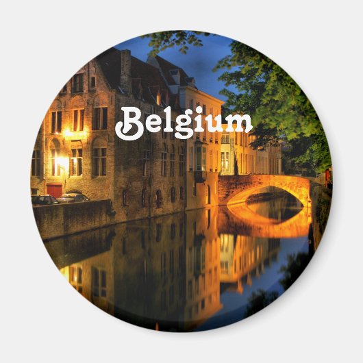 Kanal in Belgien Magnet (Vorne)