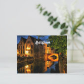 Kanal in Belgien Postkarte (Stehend Vorderseite)