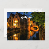 Kanal in Belgien Postkarte (Vorne/Hinten)