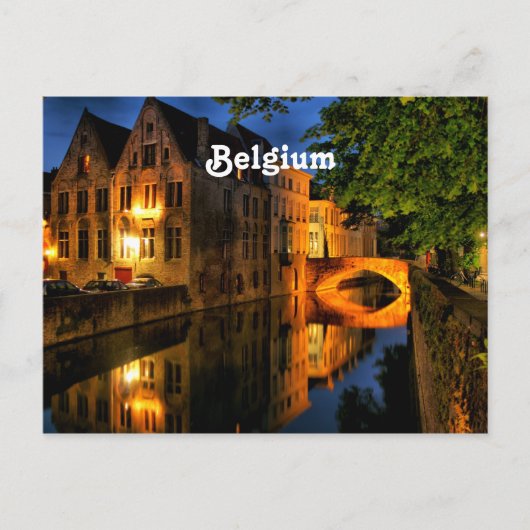 Kanal in Belgien Postkarte (Vorderseite)