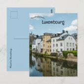 Kanal in Luxemburg Postkarte (Vorne/Hinten)