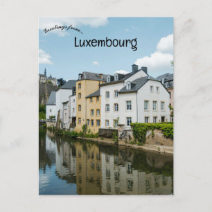 Kanal in Luxemburg Postkarte
