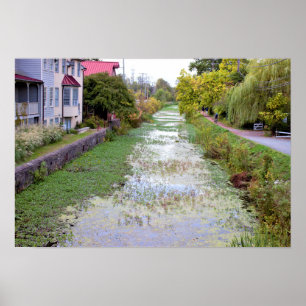 Kanal in New Hope Pennsylvania Poster