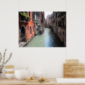 Kanal in Venedig in Italien Poster (Küche)