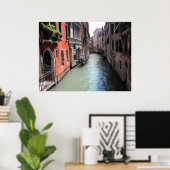 Kanal in Venedig in Italien Poster (Heimbüro)