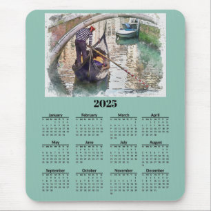 Kanal in Venedig Italien 2025 Kalender Mousepad