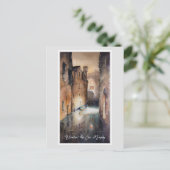 Kanal in Venedig, Italien Poster Postkarte (Stehend Vorderseite)