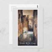 Kanal in Venedig, Italien Poster Postkarte (Vorne/Hinten)