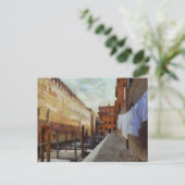 Kanal in Venedig Postkarte (Stehend Vorderseite)