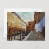 Kanal in Venedig Postkarte (Vorne/Hinten)