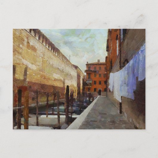 Kanal in Venedig Postkarte (Vorderseite)