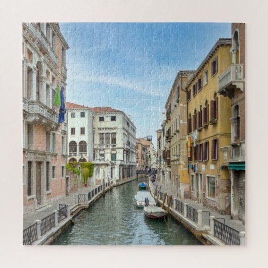 Kanal in Venedig Puzzle (Vertikal)