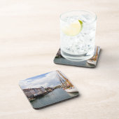 Kanal mit Booten| Kopenhagen Getränkeuntersetzer (Rechte Seite)