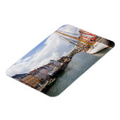 Kanal mit Booten | Kopenhagen Magnet (Linke Seite)