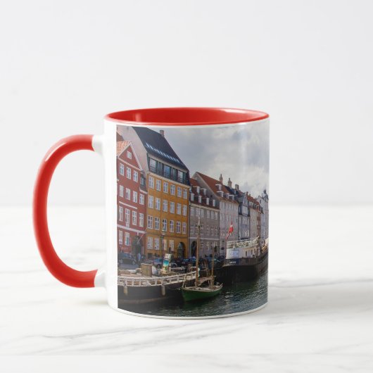 Kanal mit Booten| Kopenhagen Tasse (Links)