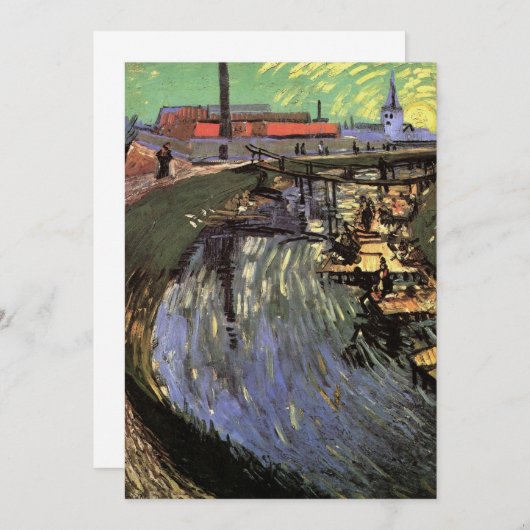Kanal mit Frauen waschen von Vincent van Gogh (Vorne/Hinten)