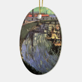 Kanal mit Frauen waschen von Vincent van Gogh Keramik Ornament (Links)