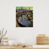 Kanal mit Frauen waschen von Vincent van Gogh Poster (Küche)
