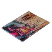 Kanal mit traditioneller Gondel in Venedig, Italie Notizblock (Linke Seite)