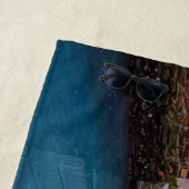 Kanal mit traditioneller Gondel in Venedig, Italie Strandtuch (Beispiel)