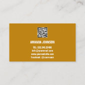 KANAL NAME YOU TUBER LOGO QR CODE GREEN WHITE BU VISITENKARTE (Rückseite)