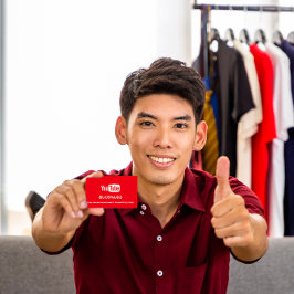 KANAL NAME YOU TUBER LOGO QR CODE HOLOGRAPH INST VISITENKARTE