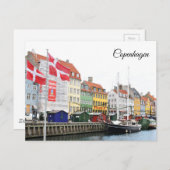Kanal Nyhavn in Kopenhagen, Danmark Postkarte (Vorne/Hinten)