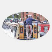 KANAL OVALER AUFKLEBER (Vorderseite)