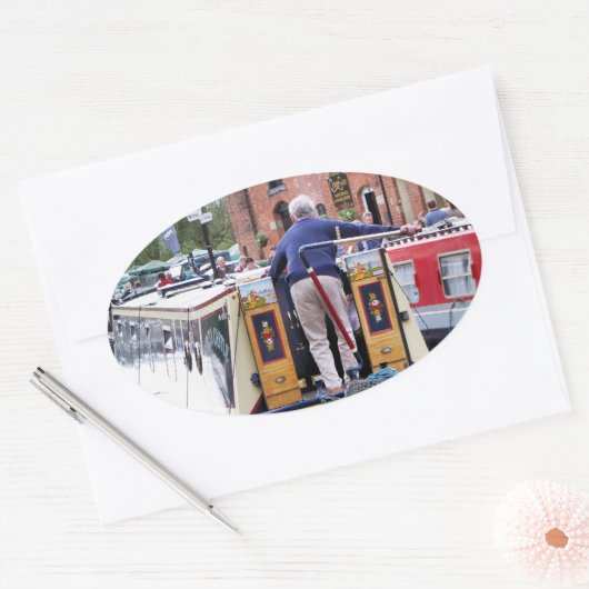 KANAL OVALER AUFKLEBER (Umschlag)