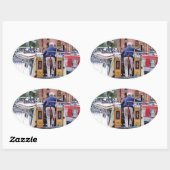 KANAL OVALER AUFKLEBER (Blatt)