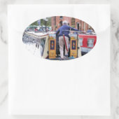 KANAL OVALER AUFKLEBER (Tasche)