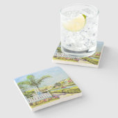 Kanal-Patio Steinuntersetzer (Seitenansicht)