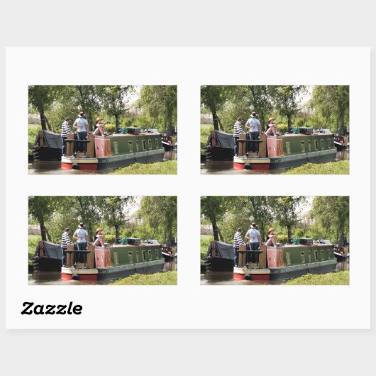 KANAL RECHTECKIGER AUFKLEBER (Blatt)