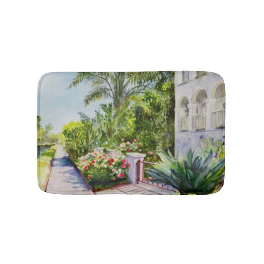 Kanal-Rosen-Garten Badematte (Vorderseite)