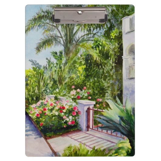 Kanal-Rosen-Garten Klemmbrett (Vorderseite)