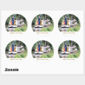 KANAL RUNDER AUFKLEBER (Blatt)