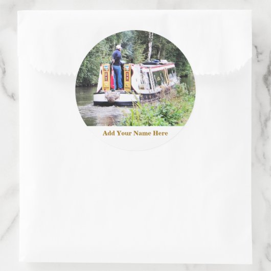 KANAL RUNDER AUFKLEBER (Tasche)