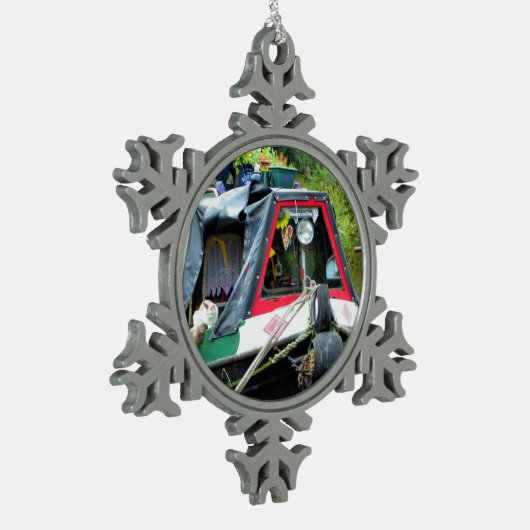 KANAL SCHNEEFLOCKEN Zinn-Ornament (Links)