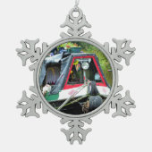 KANAL SCHNEEFLOCKEN Zinn-Ornament (Vorderseite)